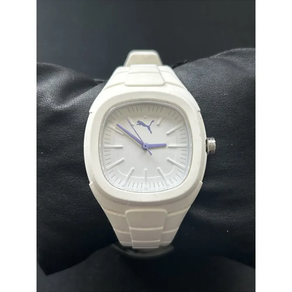 PUMA white purple